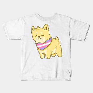 trans shiba inu Kids T-Shirt